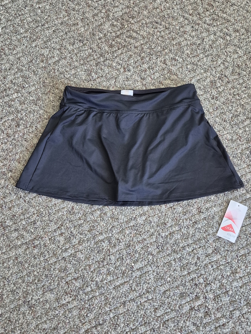Lands' End Black Women's Swim Skirt 4P NWT
